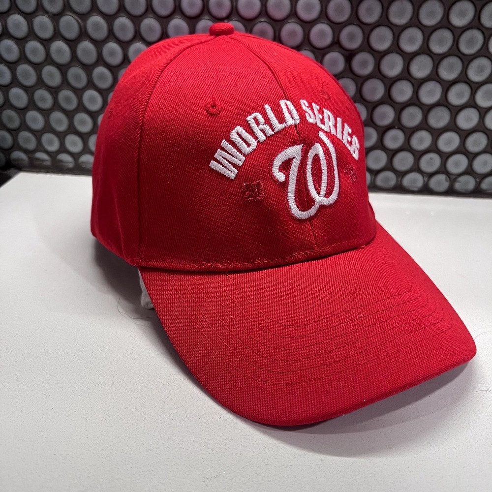 Washington Nationals Hat Cap Red Strap Back MLB Mens Baseball - Picture 3 of 9